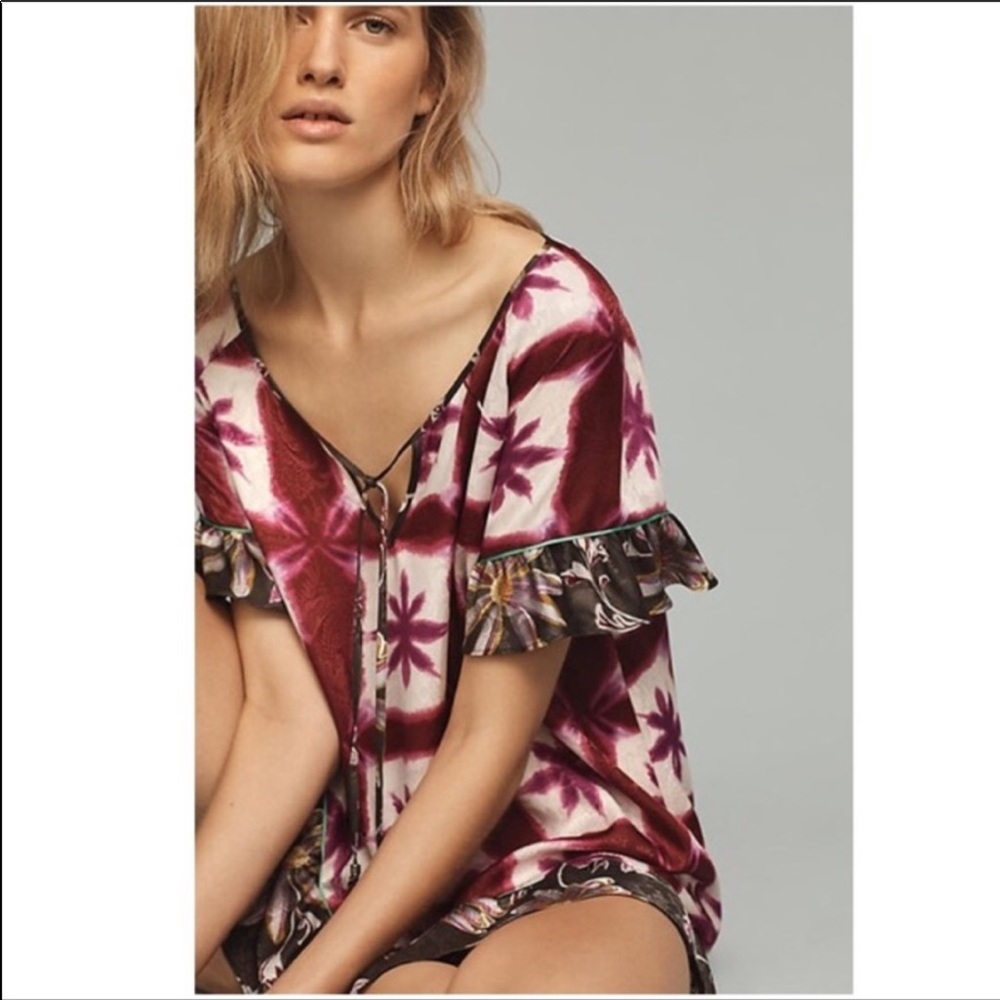 Eloise from Anthropologie Shibori Blooms Dress/Tunic